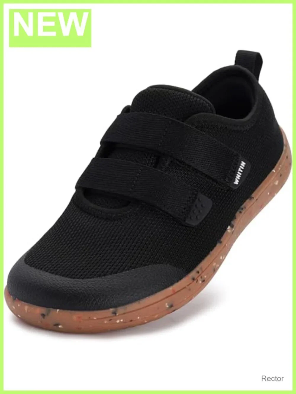 Toddler Wide Barefoot Shoes Breathable Mesh Hook & Loop Sneakers